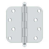 4" x 4" x 5/8" Radius Hinge, w/ Ball Tips