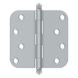 4" x 4" x 5/8" Radius Hinge, w/ Ball Tips