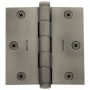 Baldwin 3-1/2" Wide Plain Bearing Square Corner Mortise Door Hinge from the Estate Collection - Single Hinge