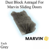 Dust Block, Astragal or Panel for Marvin Sliding Doors - Grey