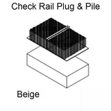 Marvin Single &amp; Double Hung Check Rail Pile Weatherstrip V196 - Beige