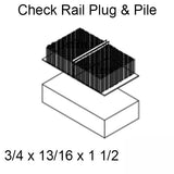 Marvin Single &amp; Double Hung Check Rail Pile Weatherstrip V196 - Beige