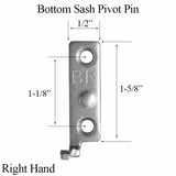 Bottom Sash Pivot Pin, Right Hand