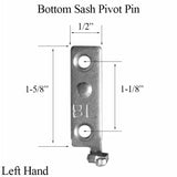 Bottom Sash Pivot Pin, Left Hand