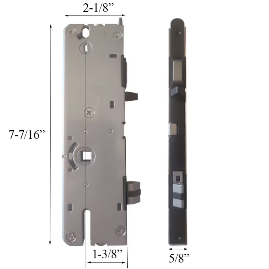 Poignée De Porte Marvin à Clé - Chrome Poli, Pour Serrures Multipoints - Neuf Avec Clé
