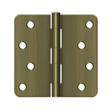 4" x 4" x 1/4" Radius Hinge, Residential