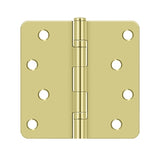 4" x 4" x 1/4" Radius Hinge, Ball Bearings, Residential