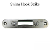 Swing Hook Strike - Adjustable - Stainless Steel Finish