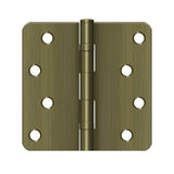 4" x 4" x 1/4" Radius Hinge, Ball Bearings, Residential