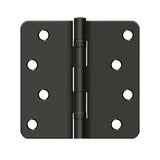 4" x 4" x 1/4" Radius Hinge, Ball Bearings, Residential