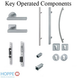 HOPPE AMSTERDAM HALF HANDLE FOR INTERIOR ENTRANCE DOORS - STAINLESS STEEL
