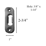 Marvin Shootbolt Strike With Lip - Stainless Steel