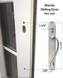 Marvin Active Non-Keyed, Traditional Wide Sliding Door Handle Trim - White