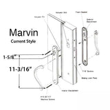 Marvin active Non-Keyed Ultimate Sliding French Door wide trim - Oil Rubbed Bronze