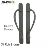 Marvin Inactive / Dummy Narrow Sliding Door Handle - Oil Rubbed Bronze