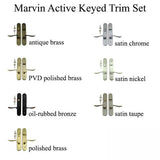 Marvin Active Keyed Multi-point Lock Trim for Hinged Door - Oil Rubbed Bronze PVD