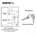 Marvin Active Keyed Multi-point Lock Trim for Hinged Door - Oil Rubbed Bronze PVD