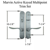 Marvin Active Keyed Multi-point Lock Trim for Hinged Door - Satin Chrome