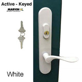 Marvin Active Keyed Trimset with Interior Thumbturn - White