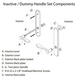 Marvin Inactive / Dummy Trim for Passive door - Polished Chrome