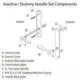 Marvin Inactive / Dummy Trim for Passive door - White