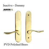 Marvin Inactive / Dummy Trim for Passive door - PVD Brass