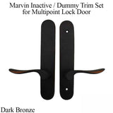 Marvin Inactive / Dummy Trim for Passive Door - Dark Bronze