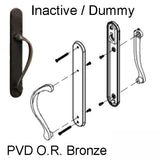 Marvin Ultimate Sliding French Door, Inactive / Dummy wide handle set - PVD Oil Rub Bronze