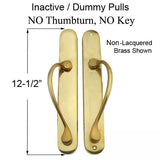 Marvin Ultimate Sliding French Door, Inactive / Dummy wide handle set - PVD Oil Rub Bronze