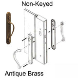 Marvin active Non-Keyed Ultimate Sliding French Door wide trim - Antique Brass