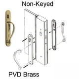 Marvin active Non-Keyed Ultimate Sliding French Door wide trim - PVD Brass