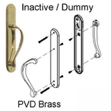 Marvin Ultimate Sliding French Door, Inactive / Dummy wide handle set - PVD Brass