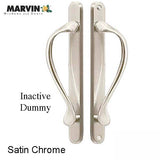 Marvin Inactive / Dummy Narrow Sliding Door Handle - Satin Chrome