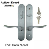 Marvin Active Keyed Handle Set Trimset - PVD Satin Nickel