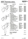 Marvin Active Keyed, Narrow Sliding Door Handle, Center Thumb - PVD Satin Nickel