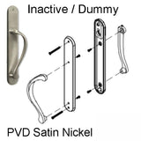 Marvin Ultimate Sliding French Door, Inactive / Dummy wide handle set - PVD Satin Nickel