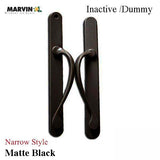 Marvin Narrow Traditional, Passive Sliding Patio Door Handle - Matte Black