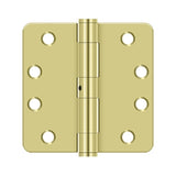 4" x 4" x 1/4" Radius Hinge, HD