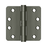 4" x 4" x 1/4" Radius Hinge, HD