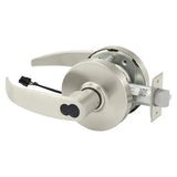 Sargent 28-60-10G71-LP-24V-US26D 24V Fail Secure Cylindrical Electromechanical Lock - 2-3/4" Backset, 4-7/8" Strike, LFIC Large Format Interchangeable Core - Less Core, L Rose, P Lever, US26D/626 Satin Chrome Finish