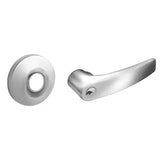 Sargent 28-10G70-LB-12V-US26D 12V Fail Safe Cylindrical Electromechanical Lock - 2-3/4" Backset, 4-7/8" Strike, LA Keyway, L Rose, B Lever, Satin Chrome