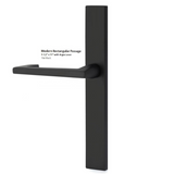 Emtek 8043 STRETTO Narrow Trim Lockset, 1-1/2" x 11" Modern Rectangular Non-Keyed, Brass Tubular, Dummy Single Sided