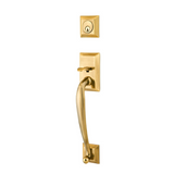 Emtek 4314 Wilmington Single Cylinder Entrance Handleset - Brass Tubular