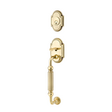 Emtek EMP4311 Orleans Single Cylinder Entrance Handleset - Brass Tubular - EMPowered Upgrade