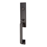 Emtek EMP4818 Davos Single Cylinder Entrance Handleset - Brass Tubular - EMPowered Upgrade
