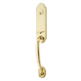 Emtek EMP4313 Richmond Single Cylinder Entrance Handleset - Brass Tubular - EMPowered Upgrade