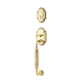 Emtek 4310 Knoxville Single Cylinder Entrance Handleset - Brass Tubular