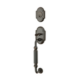 Emtek EMP4711 Ribbon & Reed Single Cylinder Entrance Handleset - Brass Tubular - EMPowered Upgrade