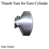 THUMB TURN, EURO CYLINDER, EMTEK - CHOOSE COLOR