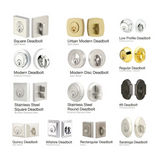 Emtek 8467 Modern Deadbolt - Brass - Single Cylinder